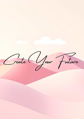 Create Your Future Pink Landscape