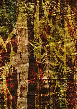 Abstract Bamboo Forest Texture