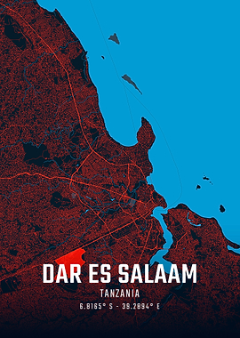 Dar Es Salaam City Map