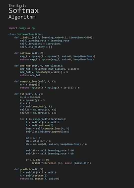 The Basic Softmax Algorithm