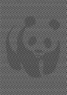 Optical Illusion Face Zigzag Pattern