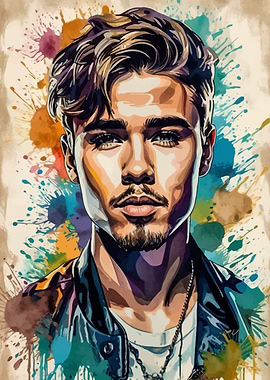 Justin Bieber Vintage Colorful