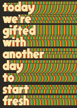 Inspirational Retro Text Art