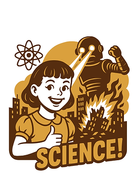 Science! Girl, Robot, and City Destruction