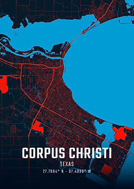 Corpus Christi City Map