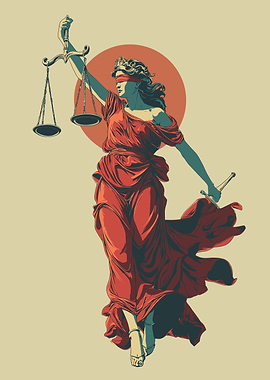 Lady Justice Illustration