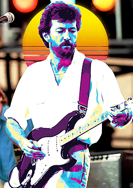 Eric Clapton Pop Art Guitarist
