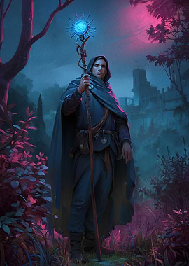 Fantasy Wizard Enchanted Forest