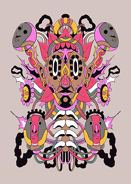 Abstract Face Composition