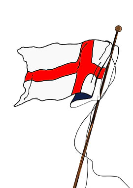 Flag of England Illustration