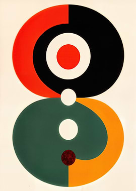 Abstract Geometric Composition with Circles