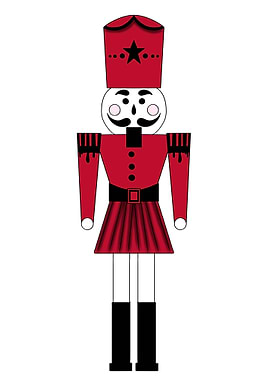 Red Nutcracker Illustration