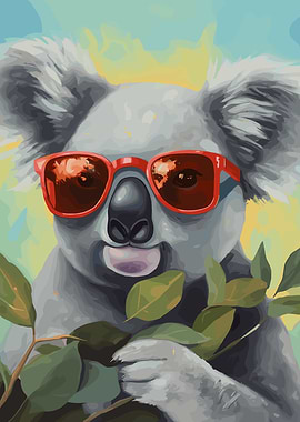 Cool Koala with Sunglasses