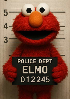 Elmo's Mugshot