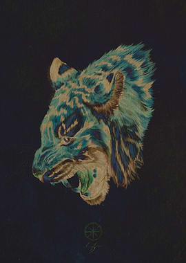 Inverted Tiger Portrait