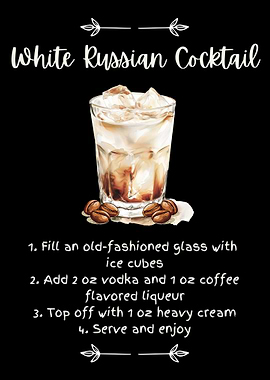 White Russian Cocktail Full Recipe