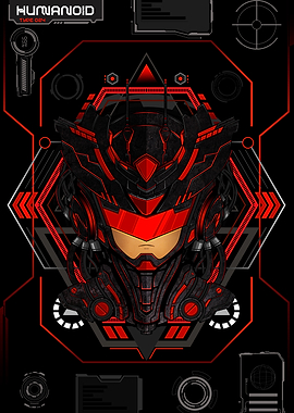 Humanoid Type 024 Robot Illustration