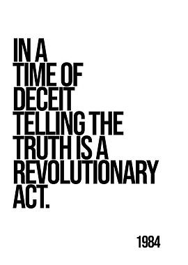 1984 Quote Poster