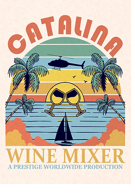 Catalina Wine Mixer Retro Poster