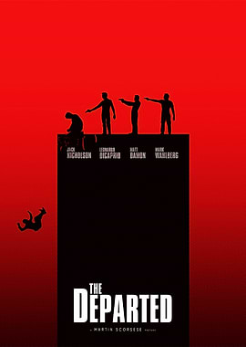 The Departed Movie Poster Silhouette