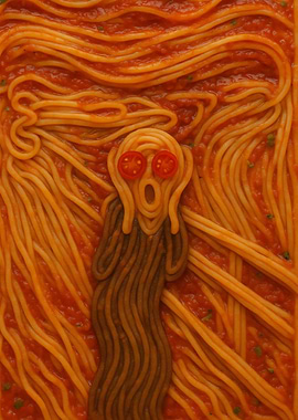 Spaghetti Scream Art