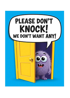 Please Don't Knock Funny Door Sign