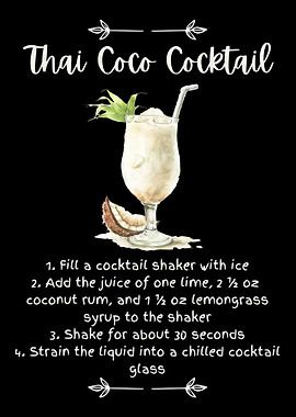 Thai Coco Cocktail Full Recipe