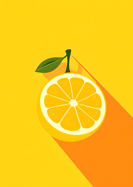 Vibrant Orange Slice Illustration