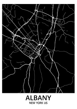 Albany, New York City Map