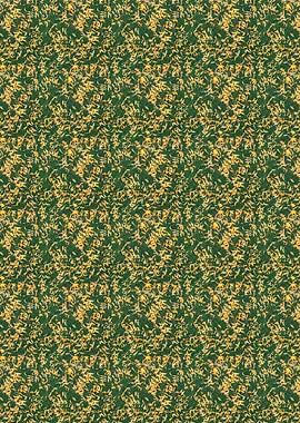 Green and Gold Abstract Pattern