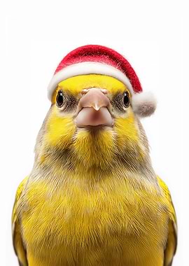 Christmas Canary Portrait
