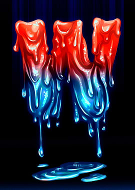 Melting Letter W