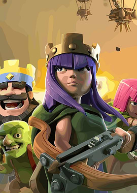 Clash of Clans Characters Illustration