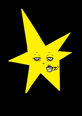 Sleepy Star with Coffee