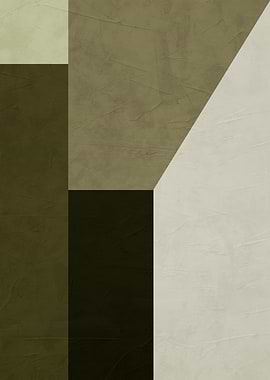 Geometric Abstract Art in Earth Tones