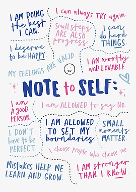 Note to Self: Positive Affirmations