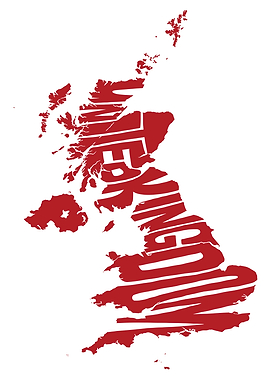 United Kingdom Typography Map