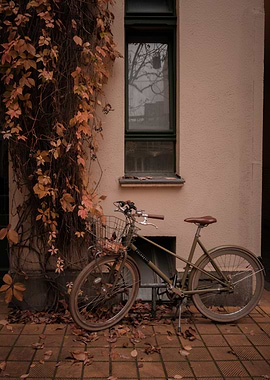 Autumn Bicycle Still Life