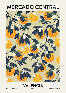 Fruit market Valencia Spain