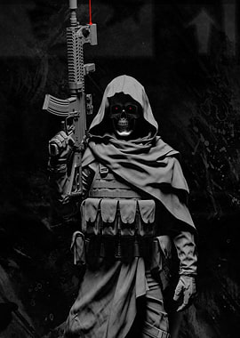 Grim Reaper Soldier with Assault Rifle