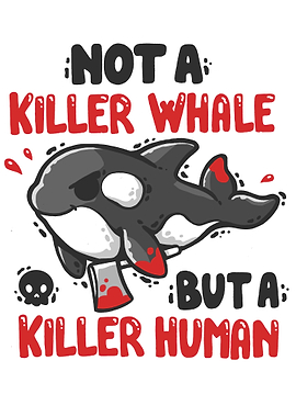 Killer Whale vs. Killer Human Cartoon
