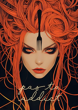 Pasta Addict - Woman Portrait