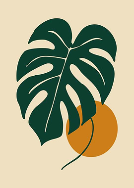 Monstera Leaf Art