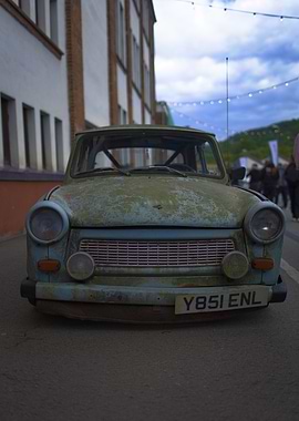 Vintage Car Front View