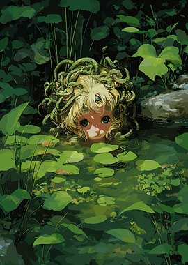 Medusa in the pond