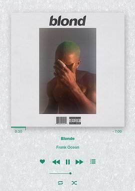 Frank Ocean Blonde Album Cover