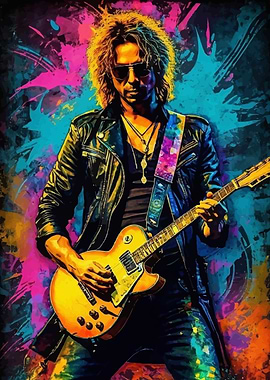 Kirk Lee Hammett Colorful Abstract