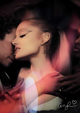 Ariana Grande Portrait with Embrace