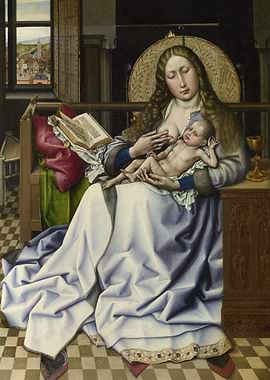 The Virgin and Child before a Firescreen
