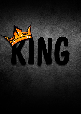 King with Crown Graphic